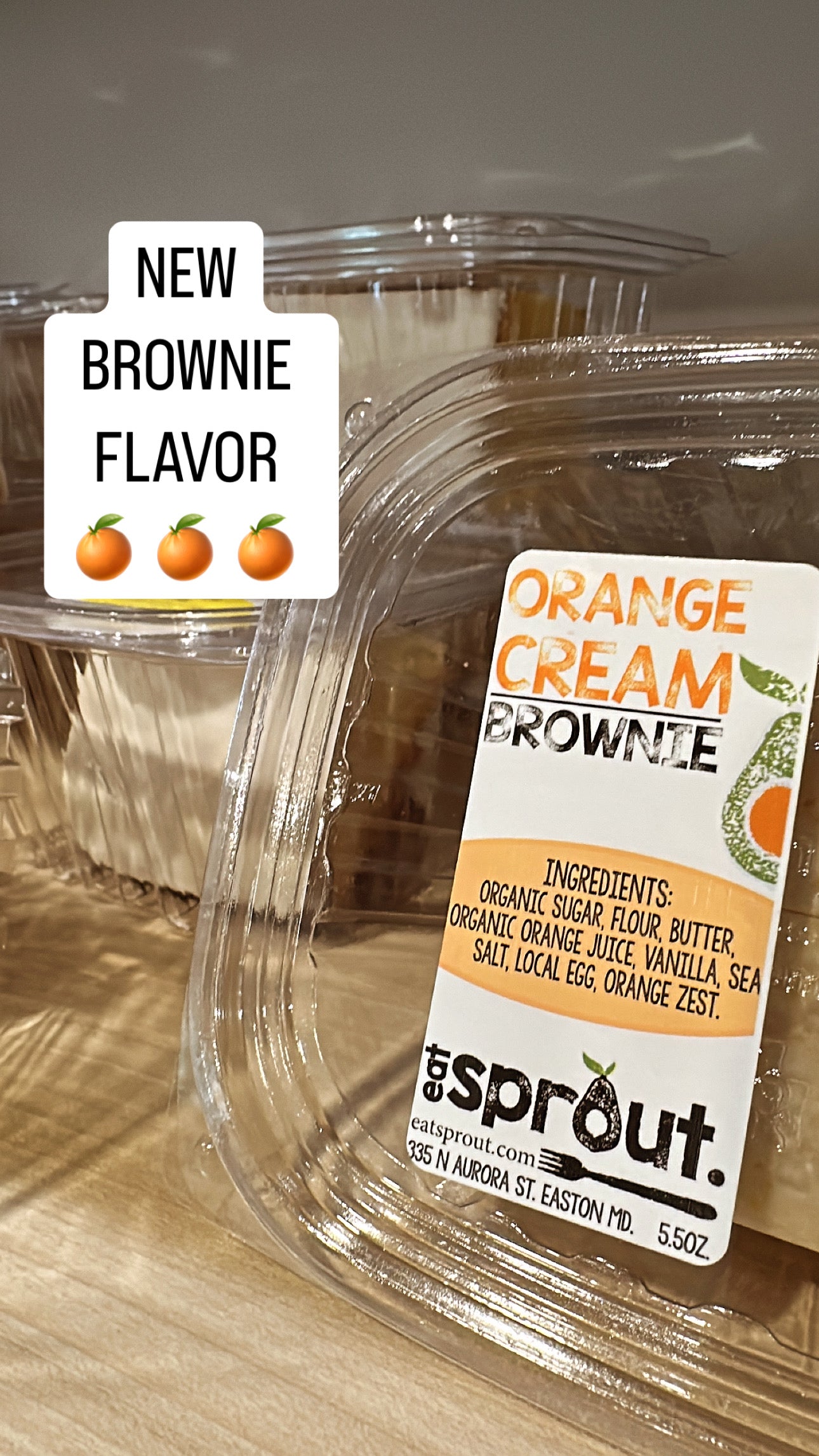 Orange Cream Brownie