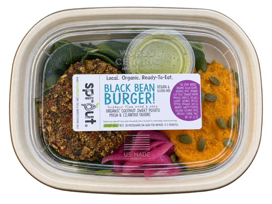 Black Bean Burger (GF) (V)
