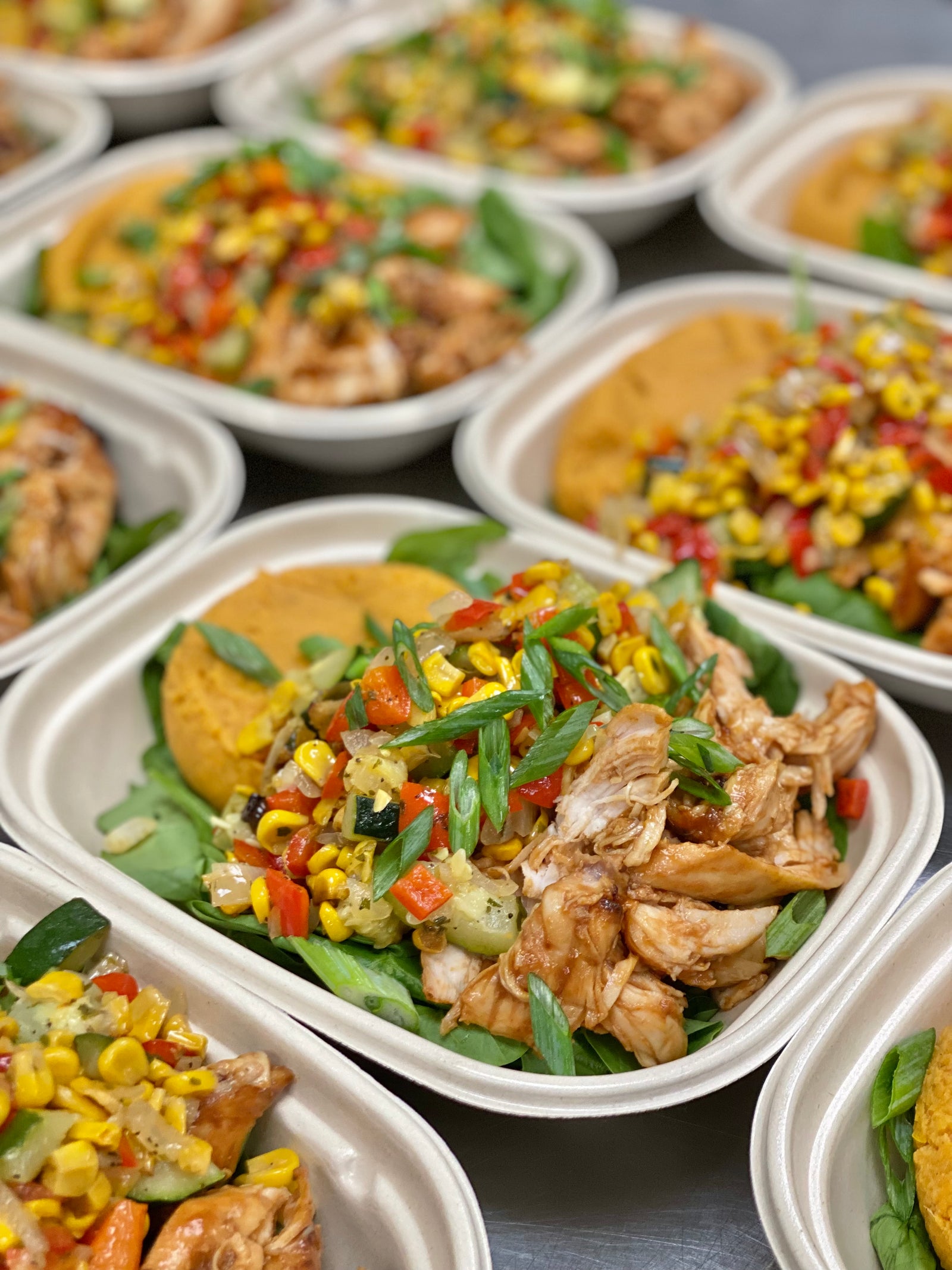 BBQ Chicken | Succotash | Sweet Potato (GF) (DF)